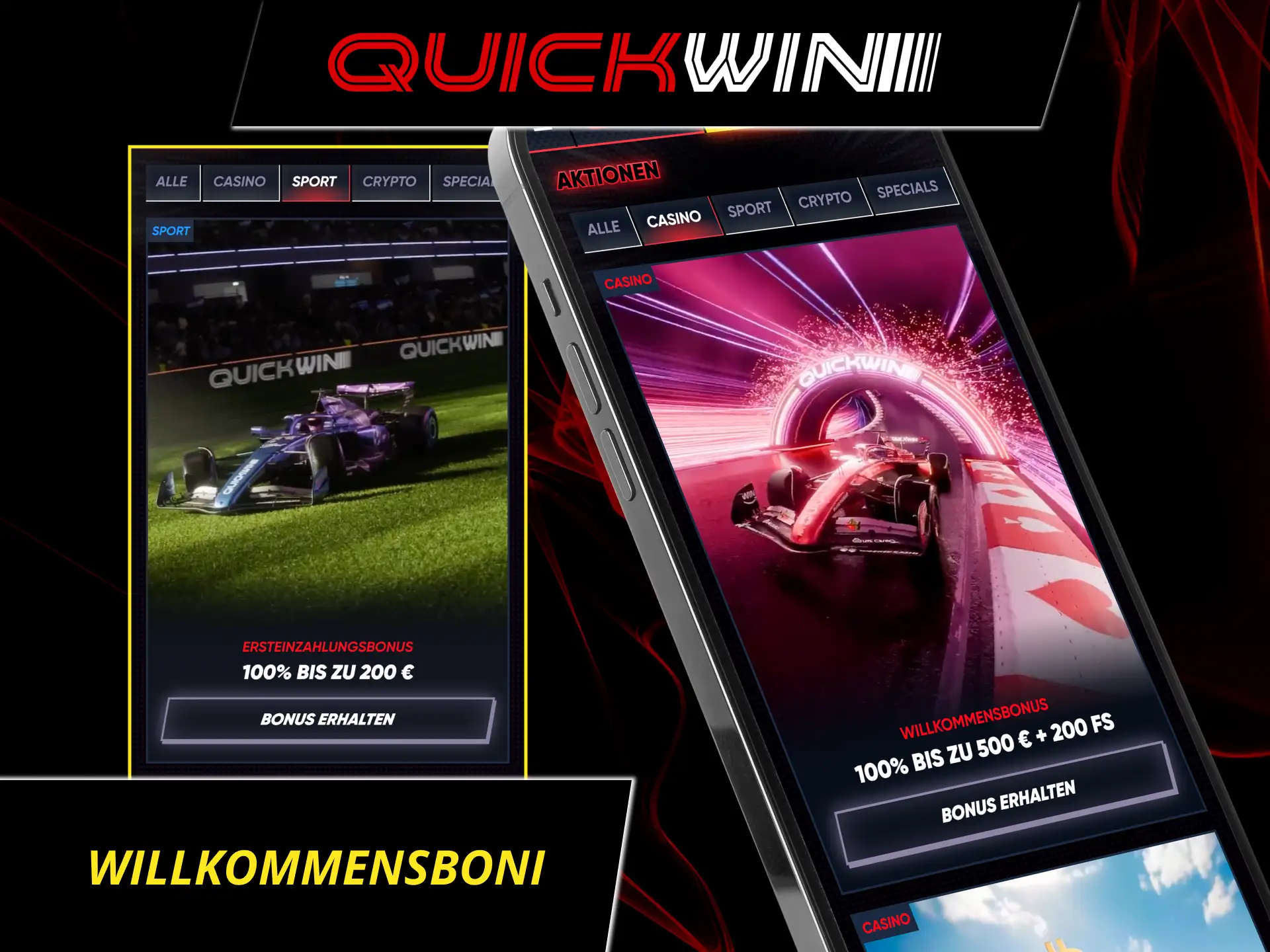 Sichere dir deinen exklusiven mobile willkommensbonus bei QuickWin und starte direkt auf deinem smartphone durch.