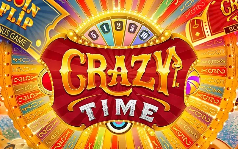 Drehe das glücksrad bei Crazy Time im QuickWin live casino.