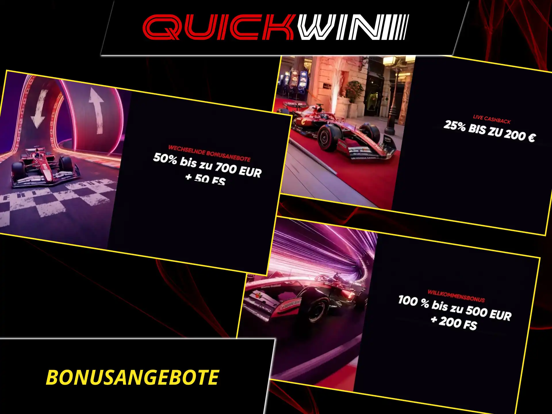 Nutze die exklusiven live-casino-bonusangebote bei QuickWin für maximale gewinnchancen.