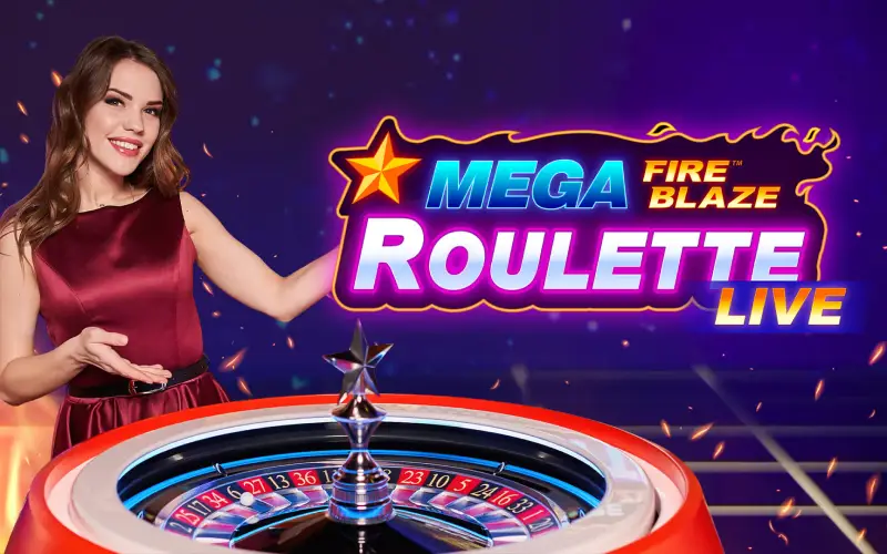 Setze auf den gewinn bei Mega Fire Blaze Roulette Live spiele bei QuickWin.