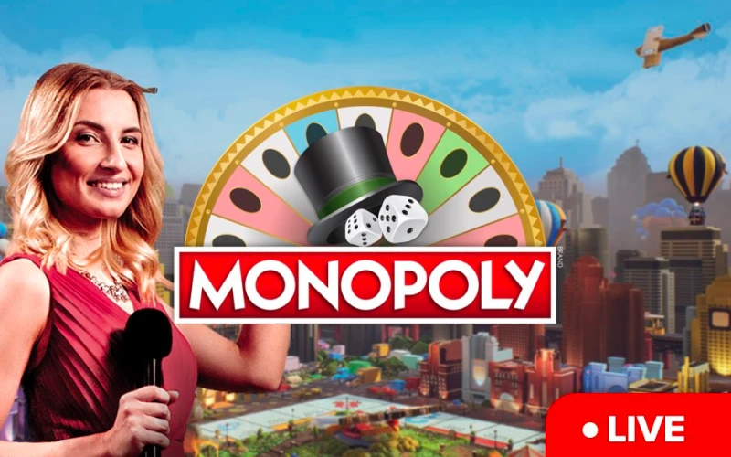 Erreiche das spielfeld bei Monopoly Live im QuickWin live casino.